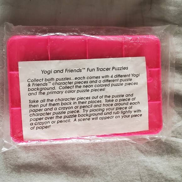 1990s Arby's Yogi and Friends Fun Tracer Puzzle New in Package - Picture 2 of 2